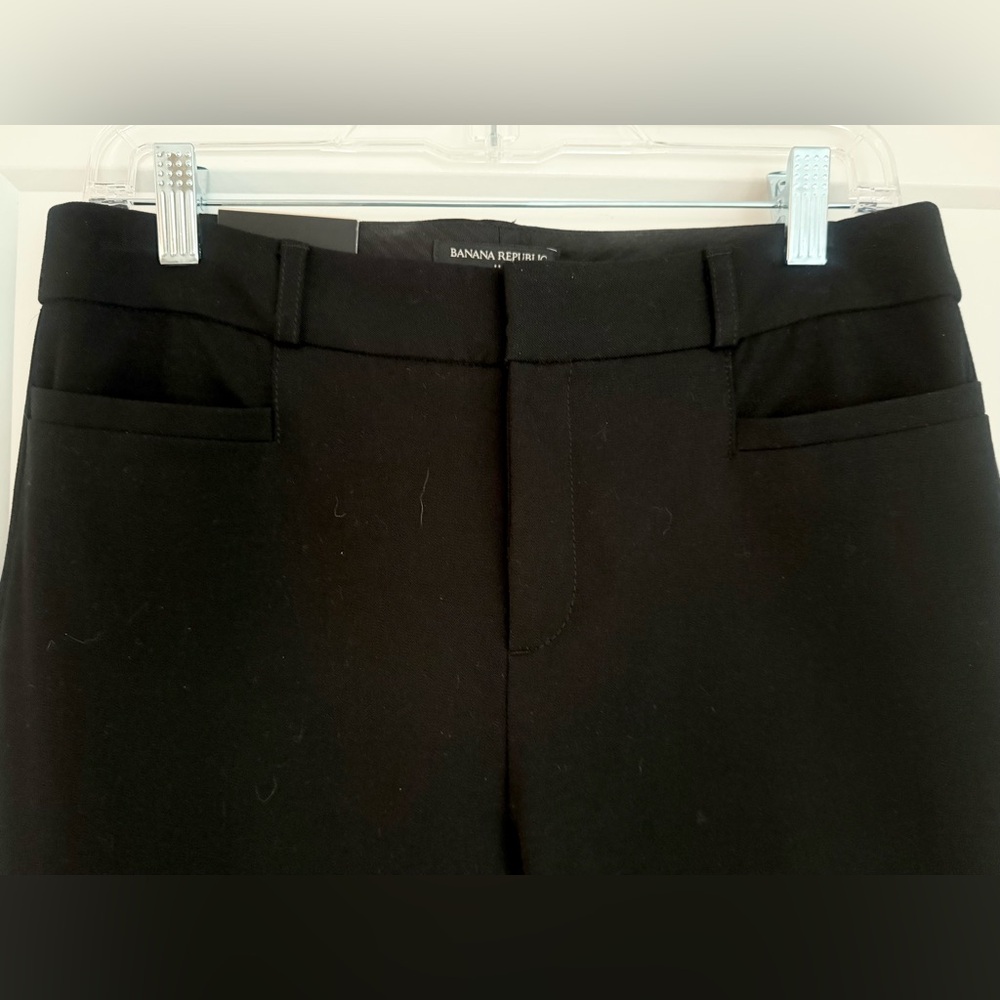 NWT Banana Republic Black Sloan Fitted Ankle Pants - Sz 6